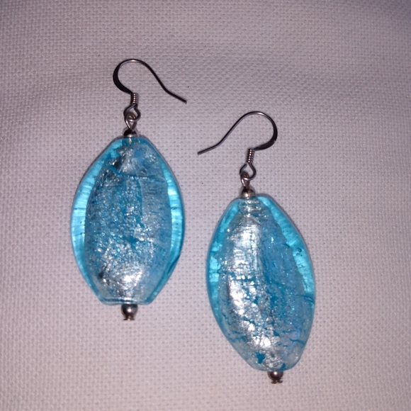 Handmade Glass Bead Earrings - Picture 1 of 4